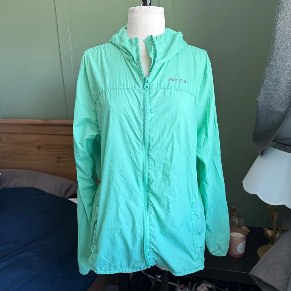 Marmot Women's Mint Green Light Weight Jacket - Picture 1 of 7